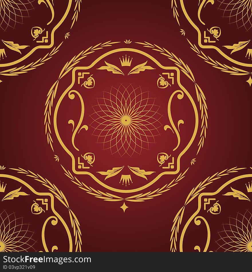 Seamless pattern vintage background.