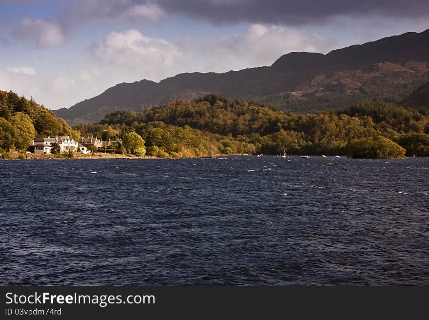 Home by a scottish loch