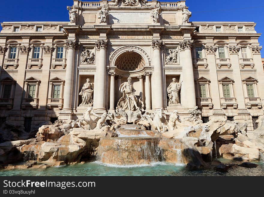 Trevi Fountain in Rome Italy