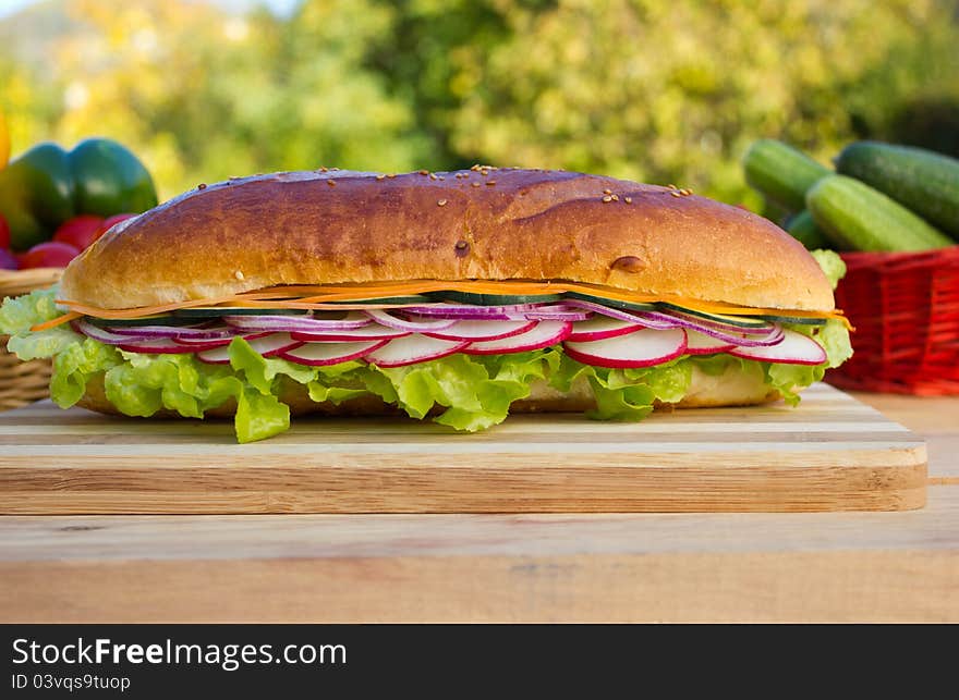 Vegetarian sandwich