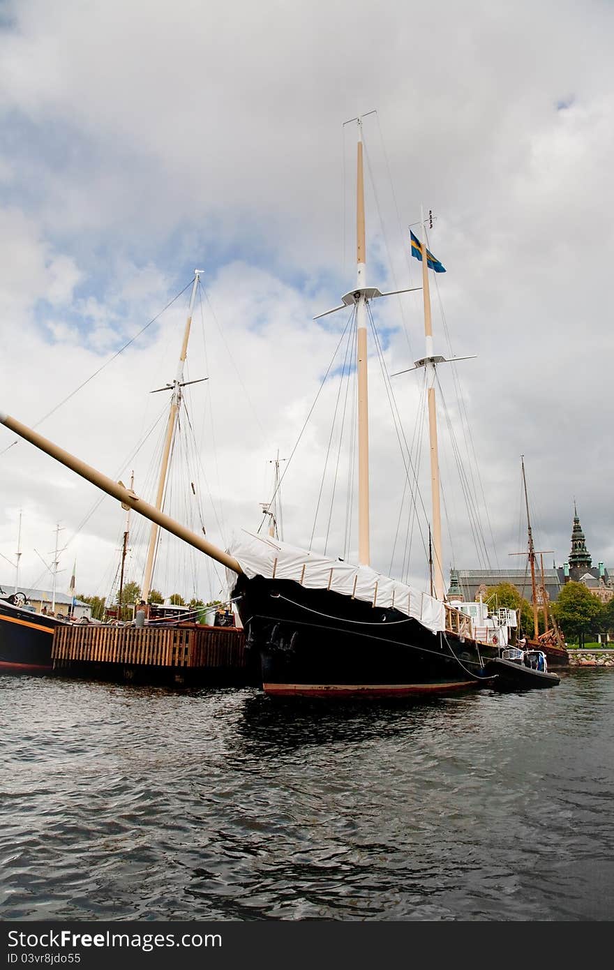 View on Nordic Museum from sea side, Stockholm