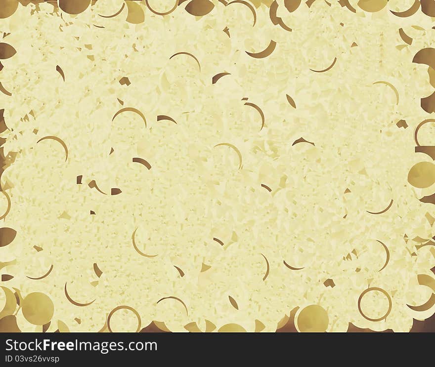 Grunge abstract background in yellow and brown colors