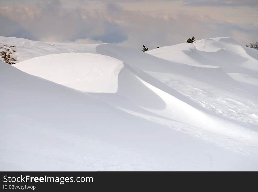 Tatra Mountains covered with fresh snow. Tatra Mountains covered with fresh snow