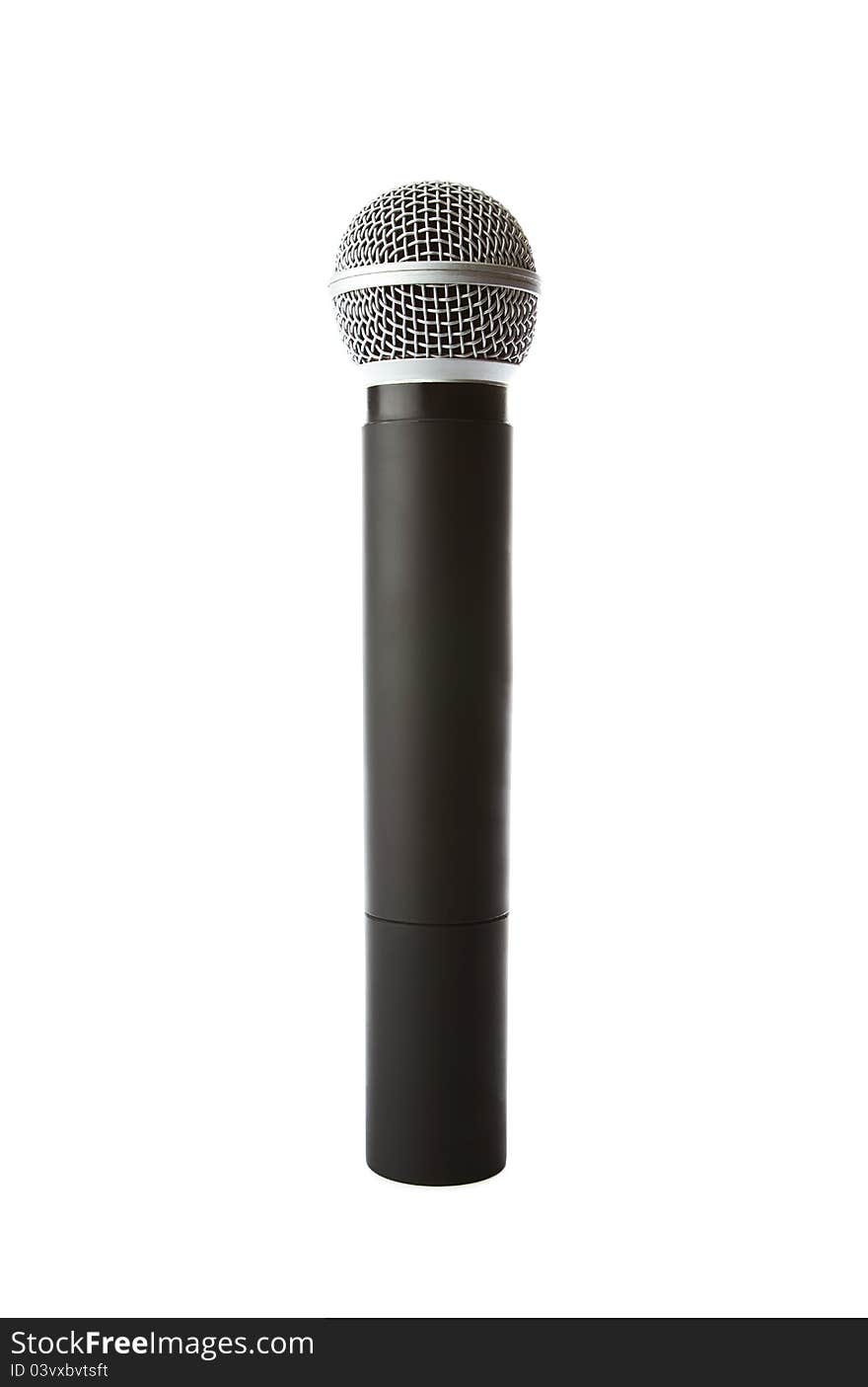 Cordless mic on white