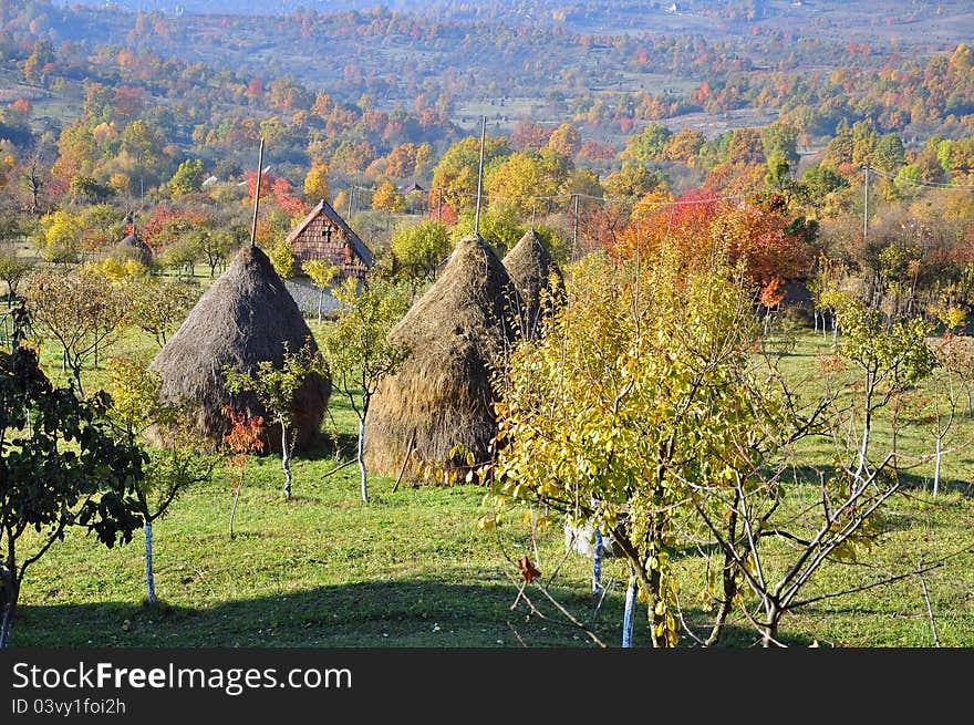 Travel on the mountain top in autumn time. Travel on the mountain top in autumn time