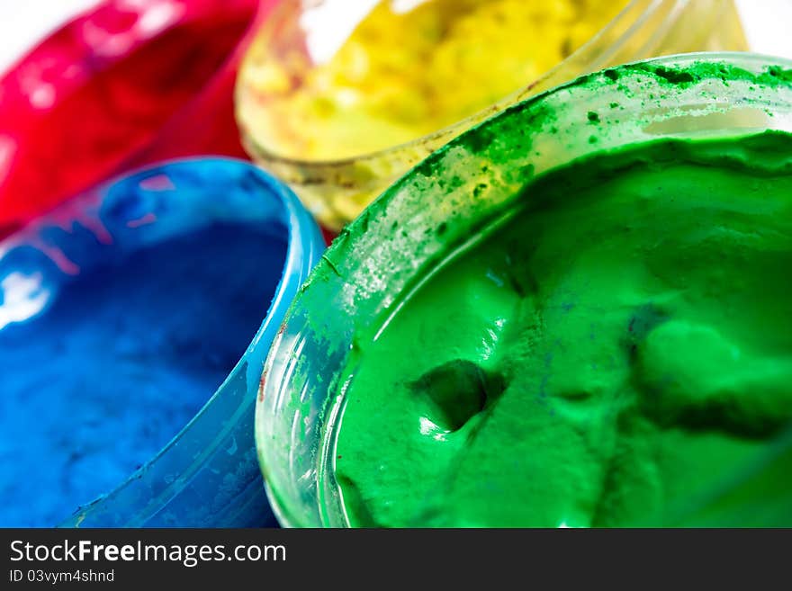 Colors for children finger painting. Colors for children finger painting