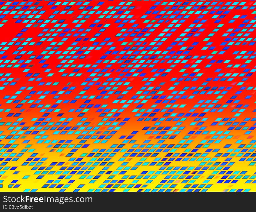 Abstract square shape, three-dimensional  digitally generated Image. Abstract square shape, three-dimensional  digitally generated Image