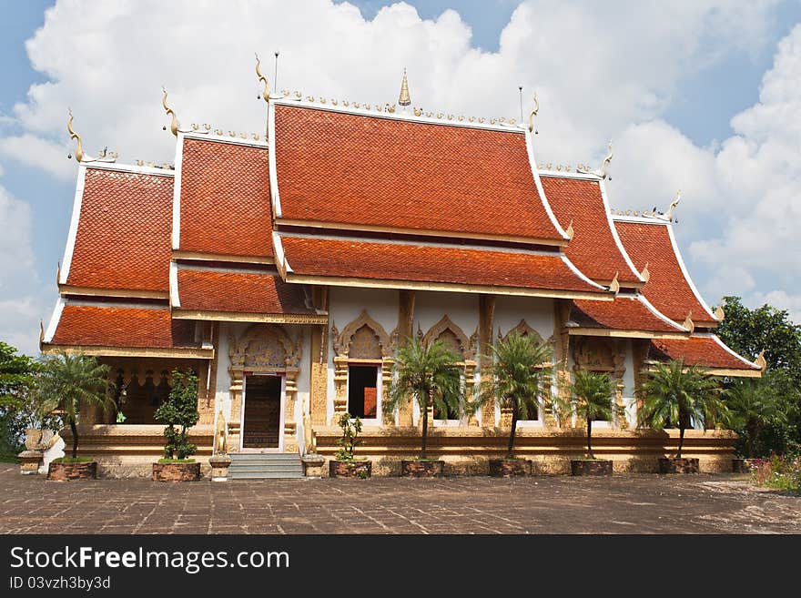 Wat Phra church clothes, Sang District, Lamphun, Thailand. Wat Phra church clothes, Sang District, Lamphun, Thailand.