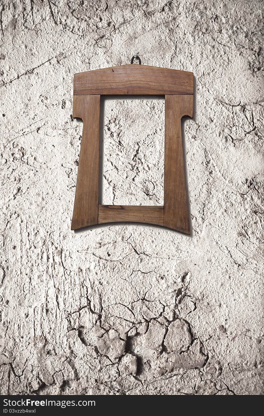 Vintage photo frame on the old, grungy background. Vintage photo frame on the old, grungy background.