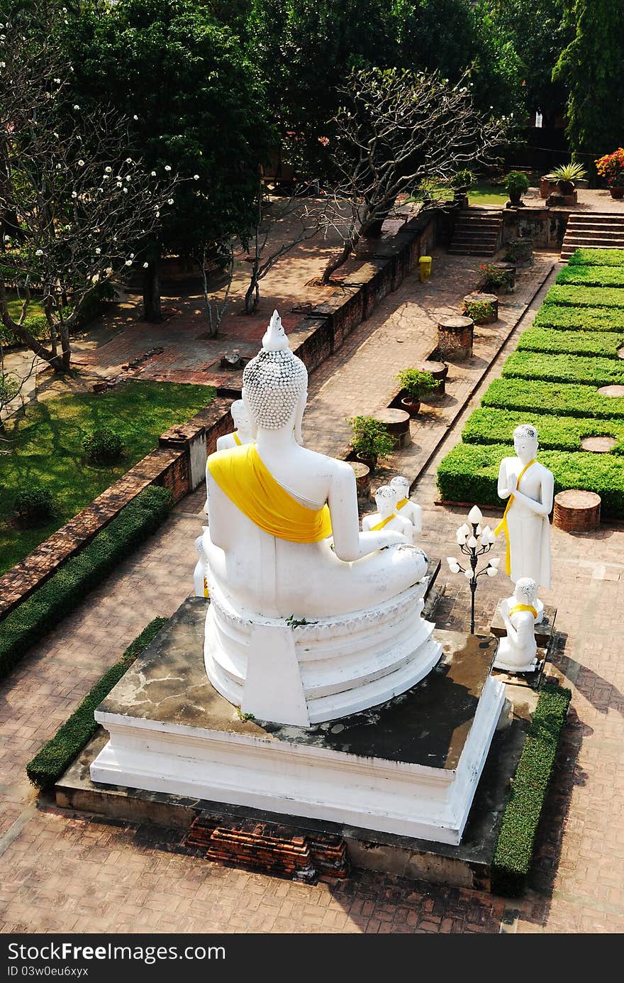 Wat Yai Chai Mongkol (Mongkhon) in Ayutthaya.