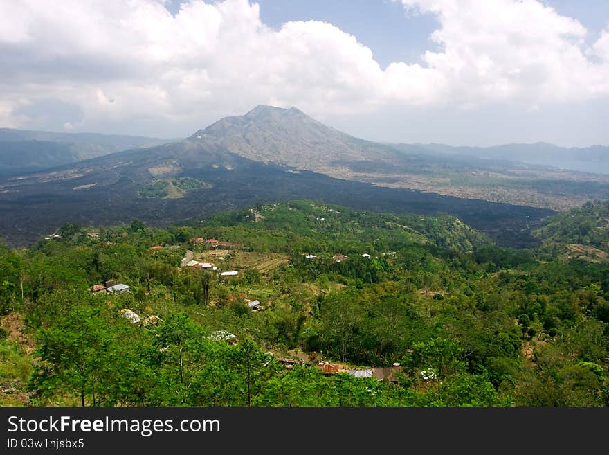 Volcano in Mount Batur Bali, Indonesia. Volcano in Mount Batur Bali, Indonesia