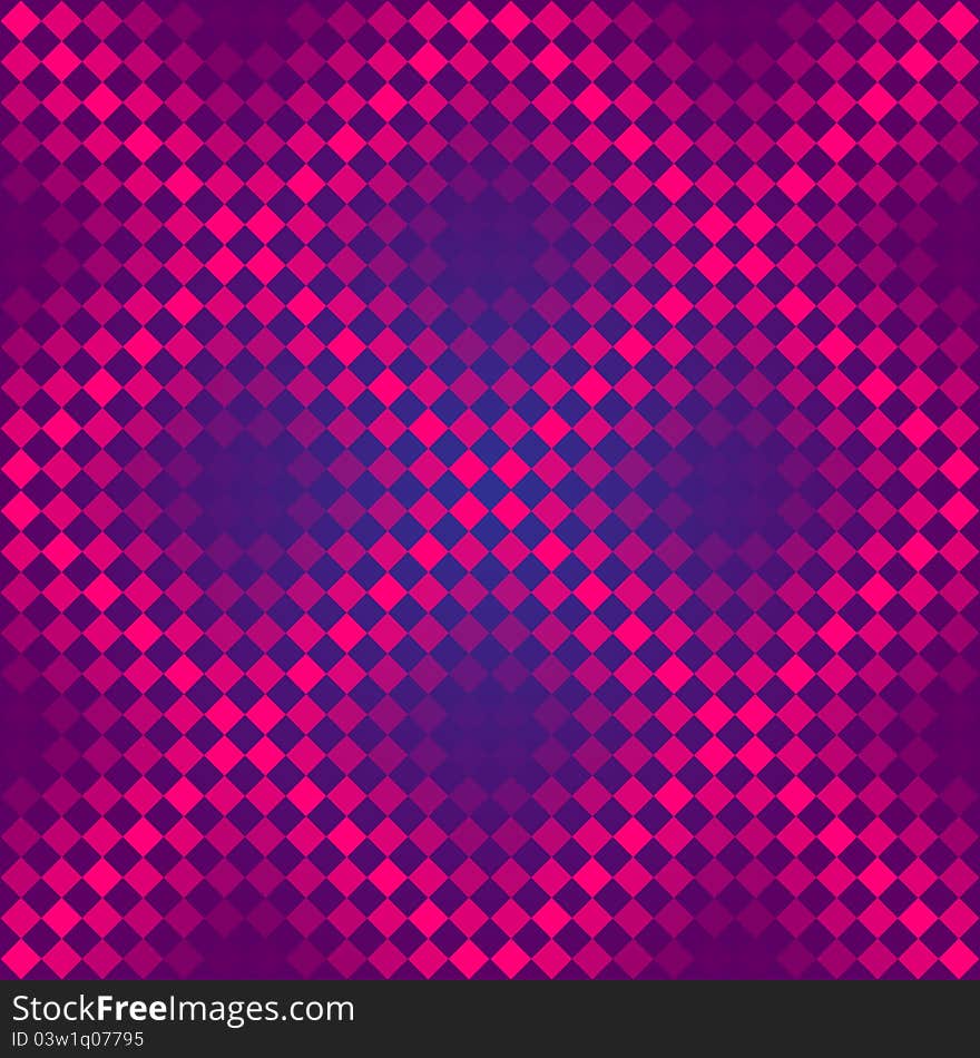 Violet geometrical background from cages and squares. Violet geometrical background from cages and squares