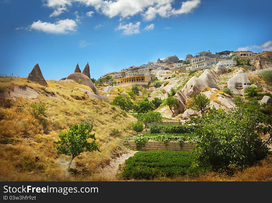 Stone formation in Cappadocia, Turkey