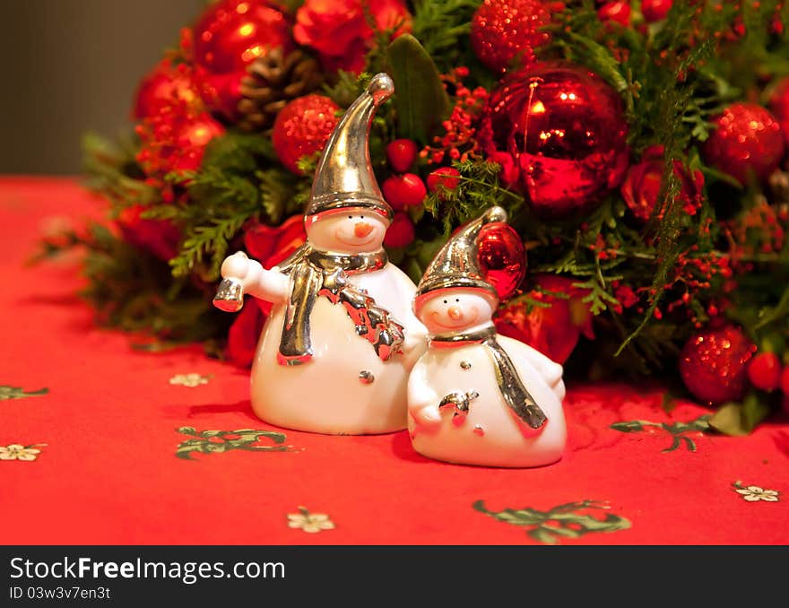 Snowmen as decoration