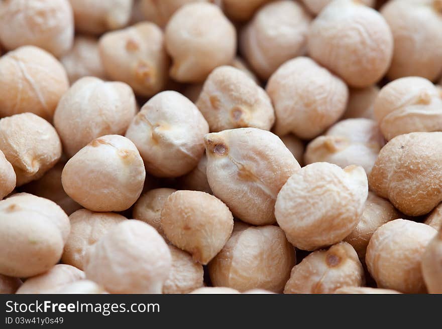 Detailed macro photography chickpea seed