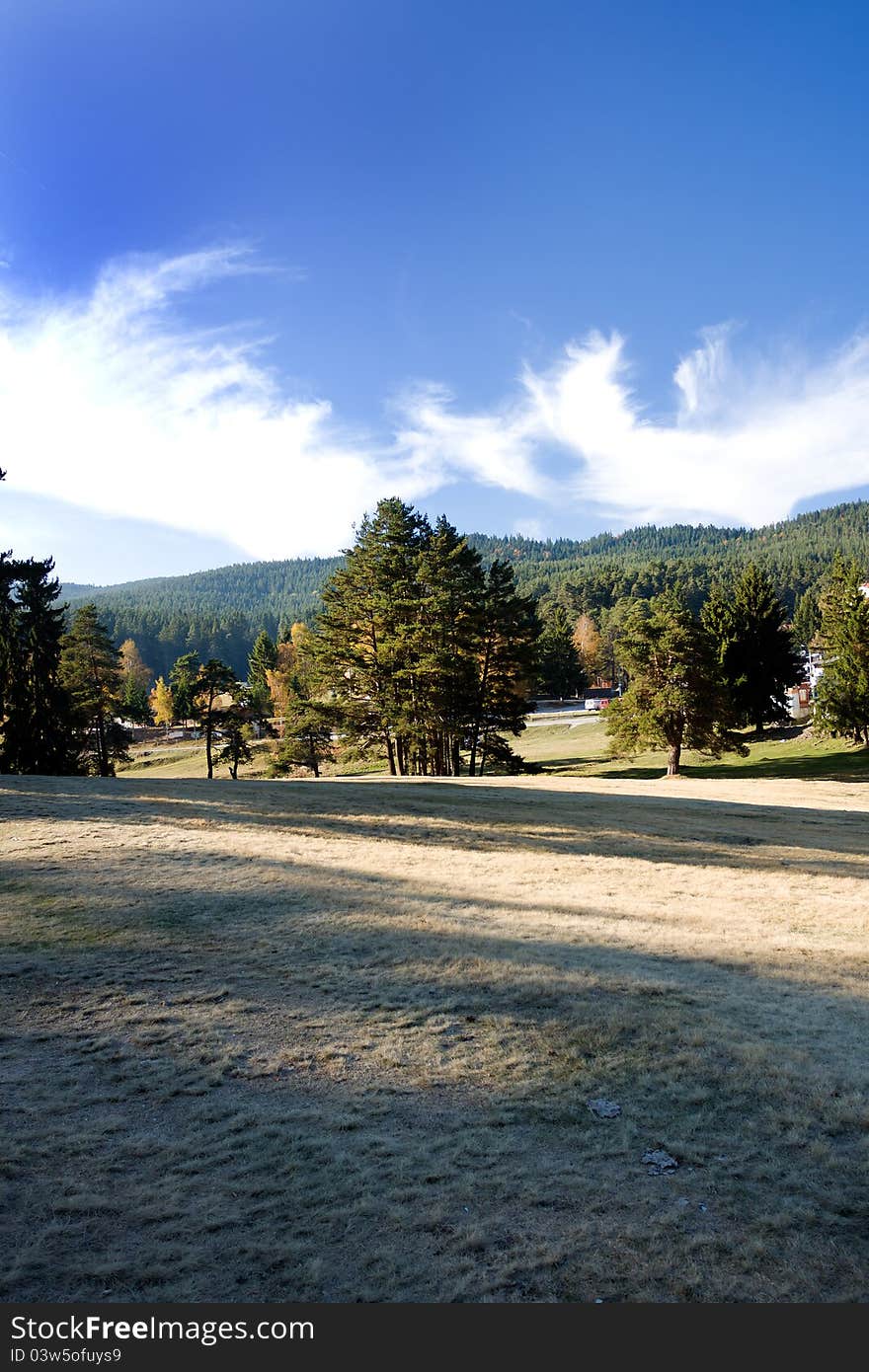 Beautiful landscape from Jundola village in Rhodopi mountains, Bulgaria. Beautiful landscape from Jundola village in Rhodopi mountains, Bulgaria