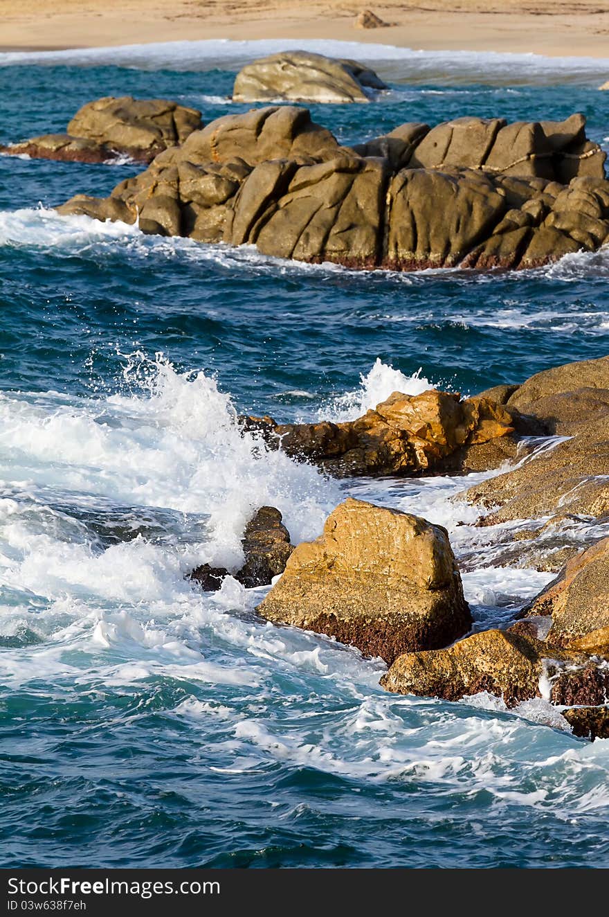 Detail of the Spanish coast (Costa Brava). Detail of the Spanish coast (Costa Brava)