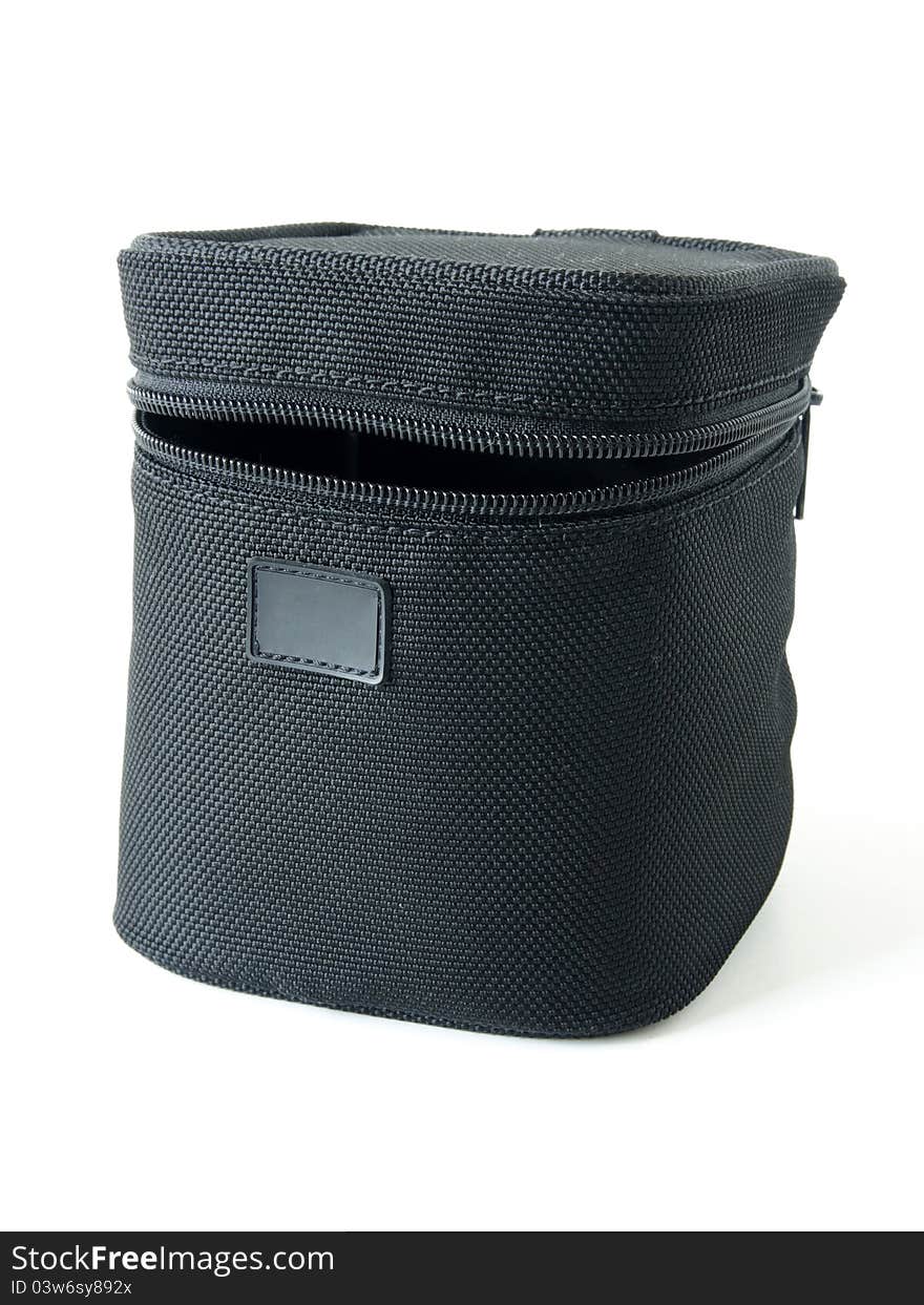 Black canvas lens box