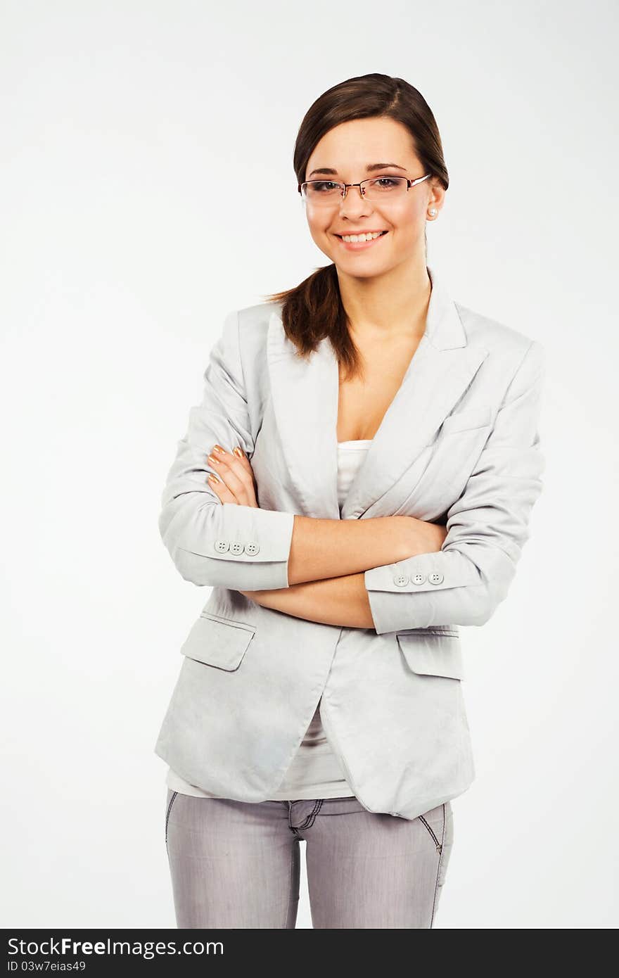 Young confident businesswoman