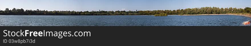 Beautiful Panorama Of Lake