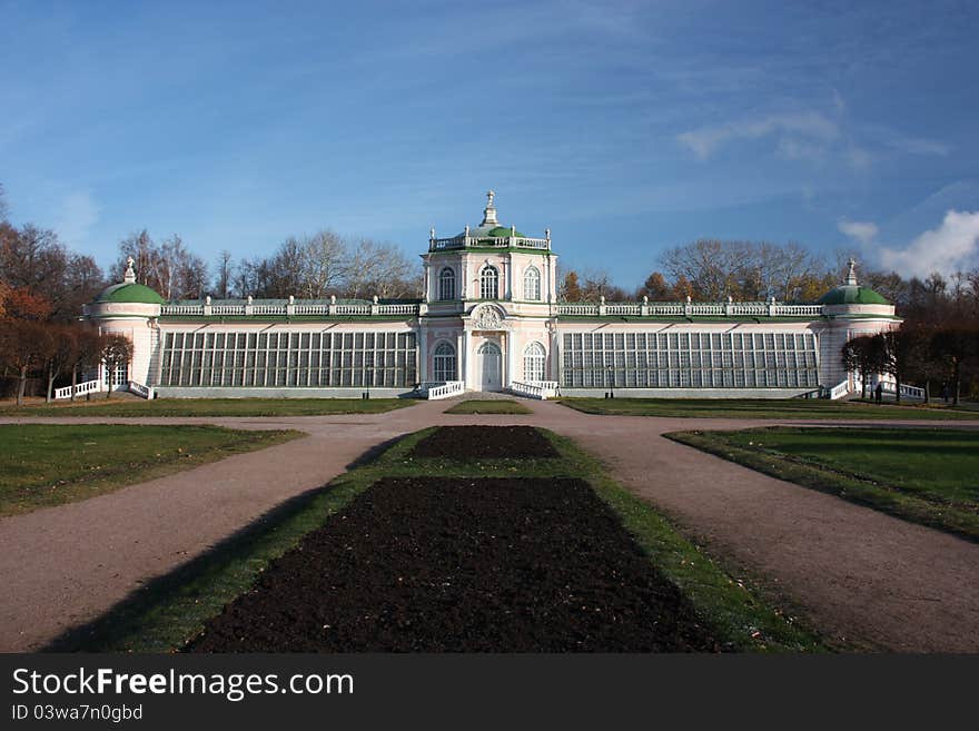 Moscow. Kuskovo Estate. Great Stone Greenhouse.