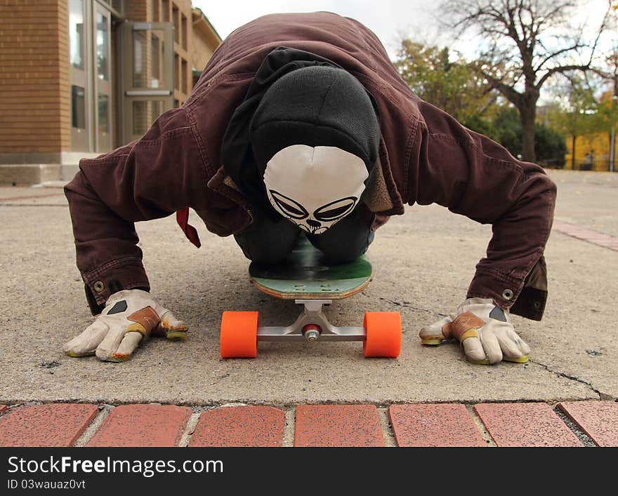 Image of a street racer at the start line. Image of a street racer at the start line