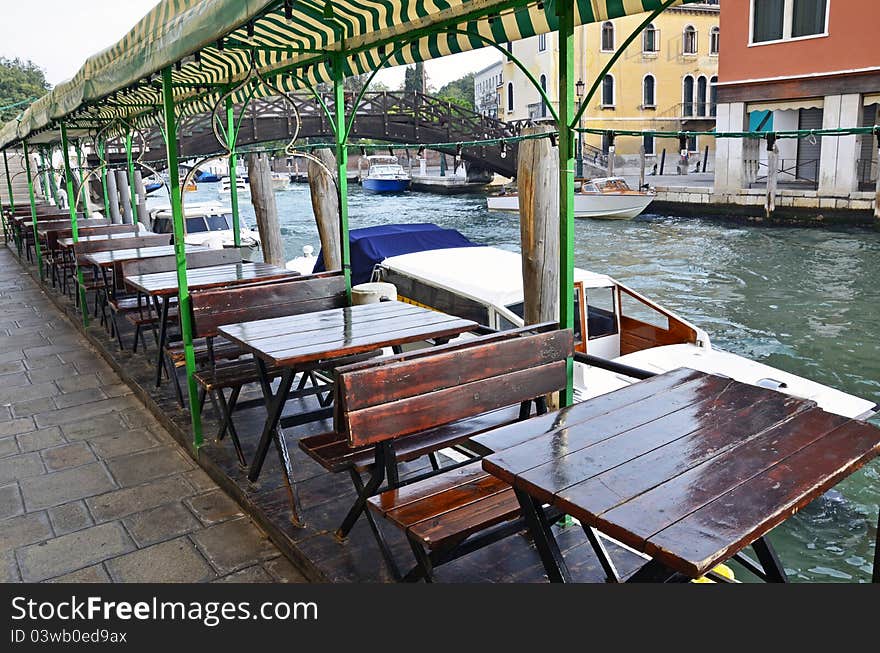 Venice channel terrace