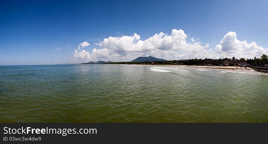 Beautiful panorama of ocean