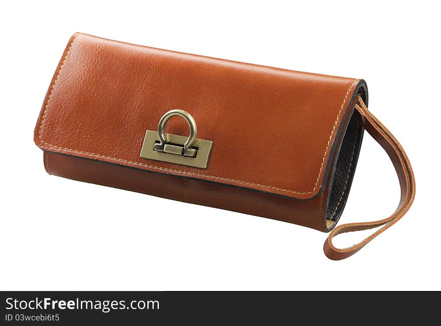 Nice cute and pretty brown leather wallet. Nice cute and pretty brown leather wallet