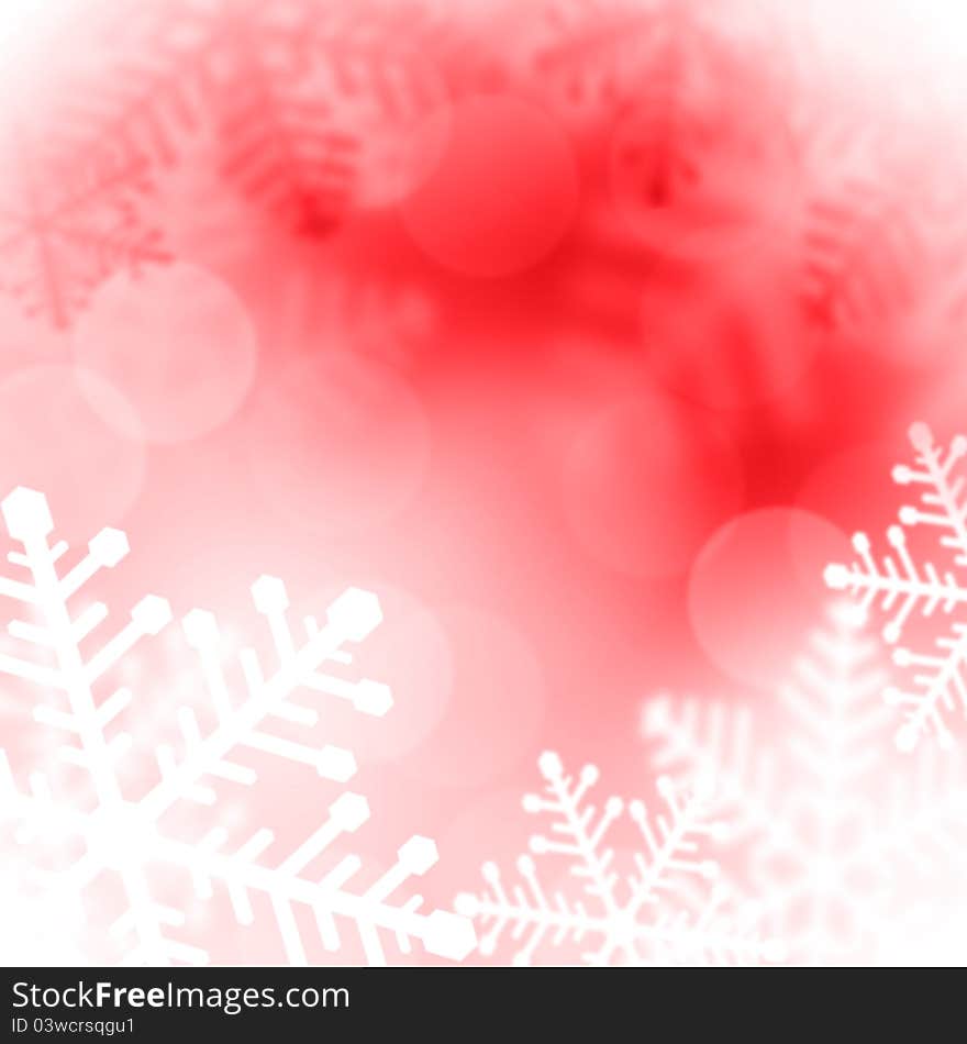 Christmas background for design with snowflakes