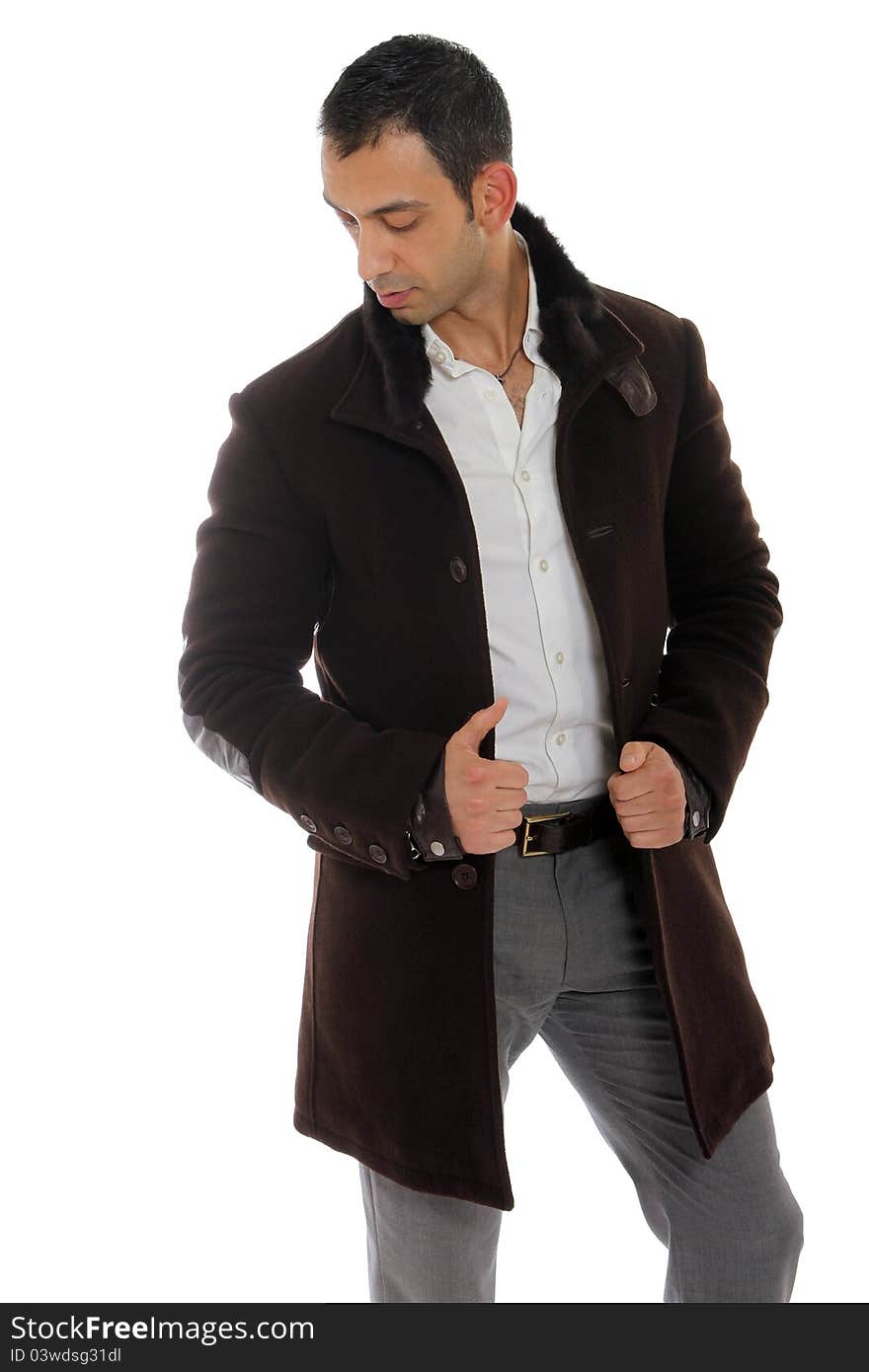 Handsome guy wearing a nice coat