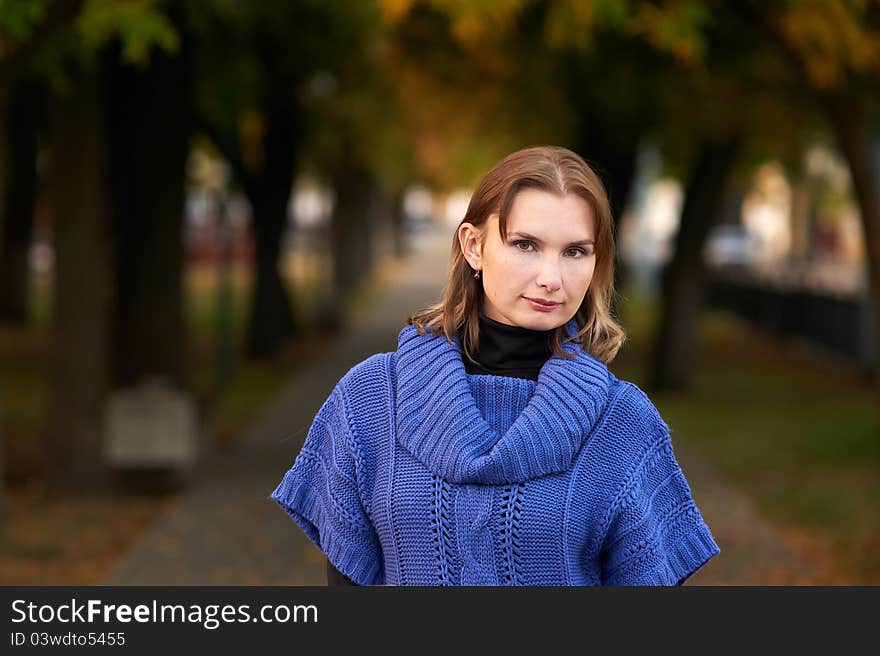 Portrait of young beautiful woman outdoors. Portrait of young beautiful woman outdoors