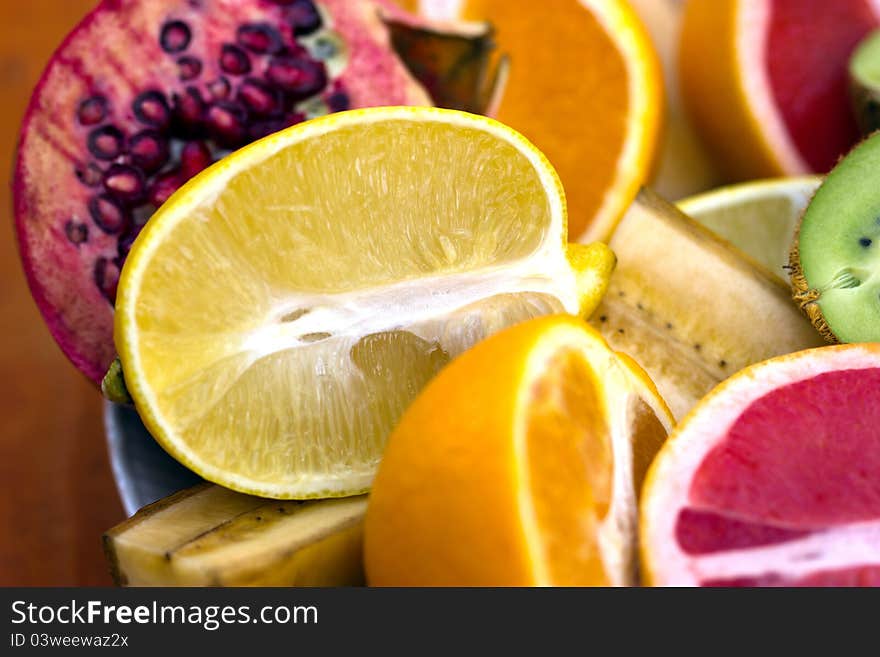 Slices of fruit