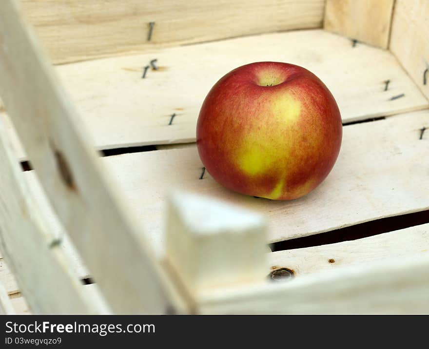 All apples sold, there is only one in crate. All apples sold, there is only one in crate