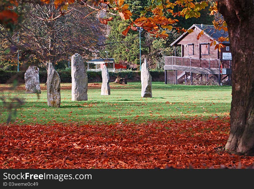 Standing stones in Autumn