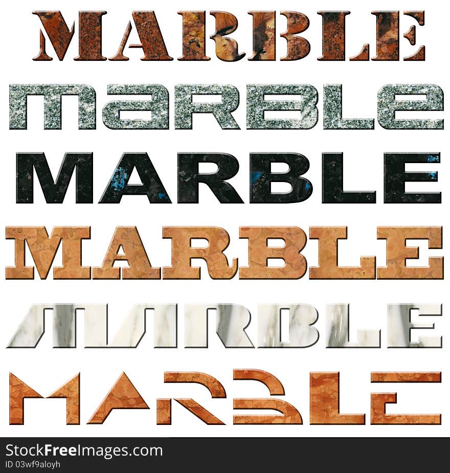 Six Words Marble