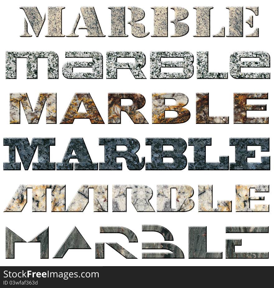 Six Words Marble