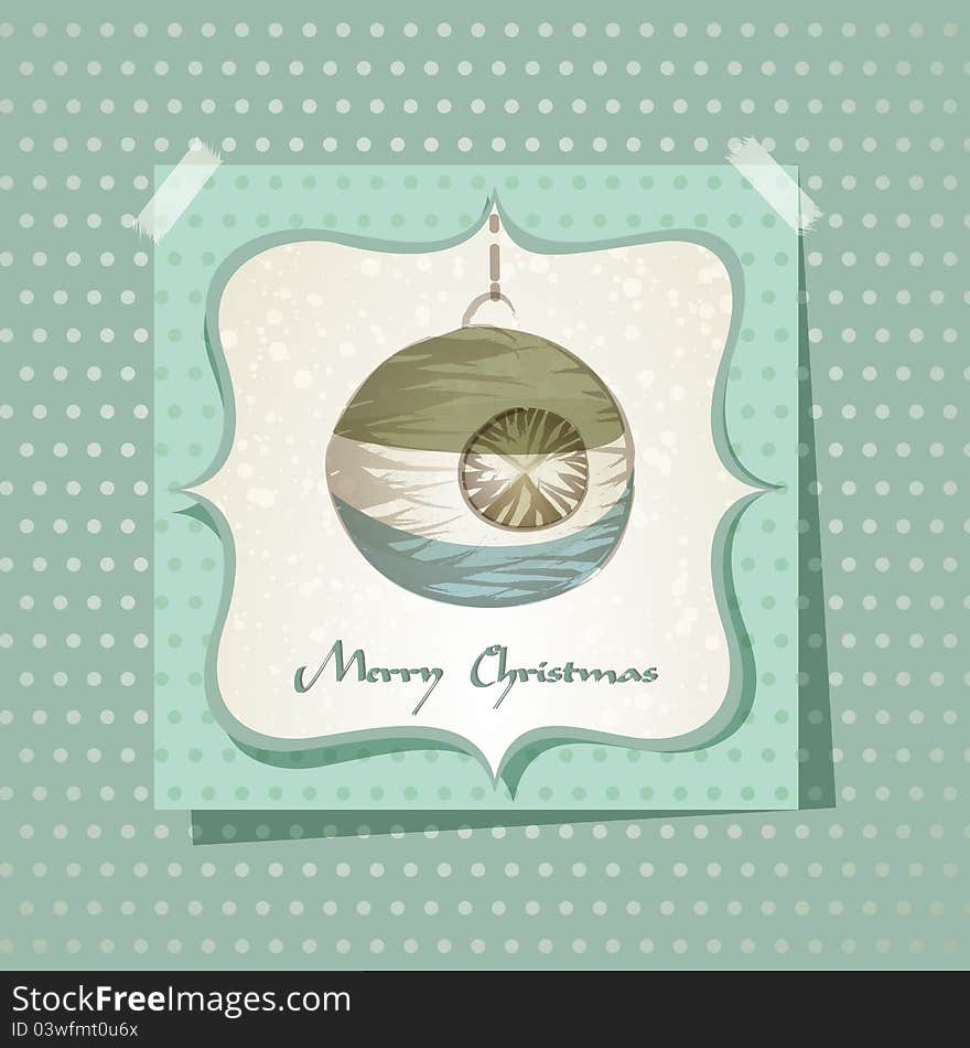 Christmas card / with Christmas ball | EPS10 Compatibility Required