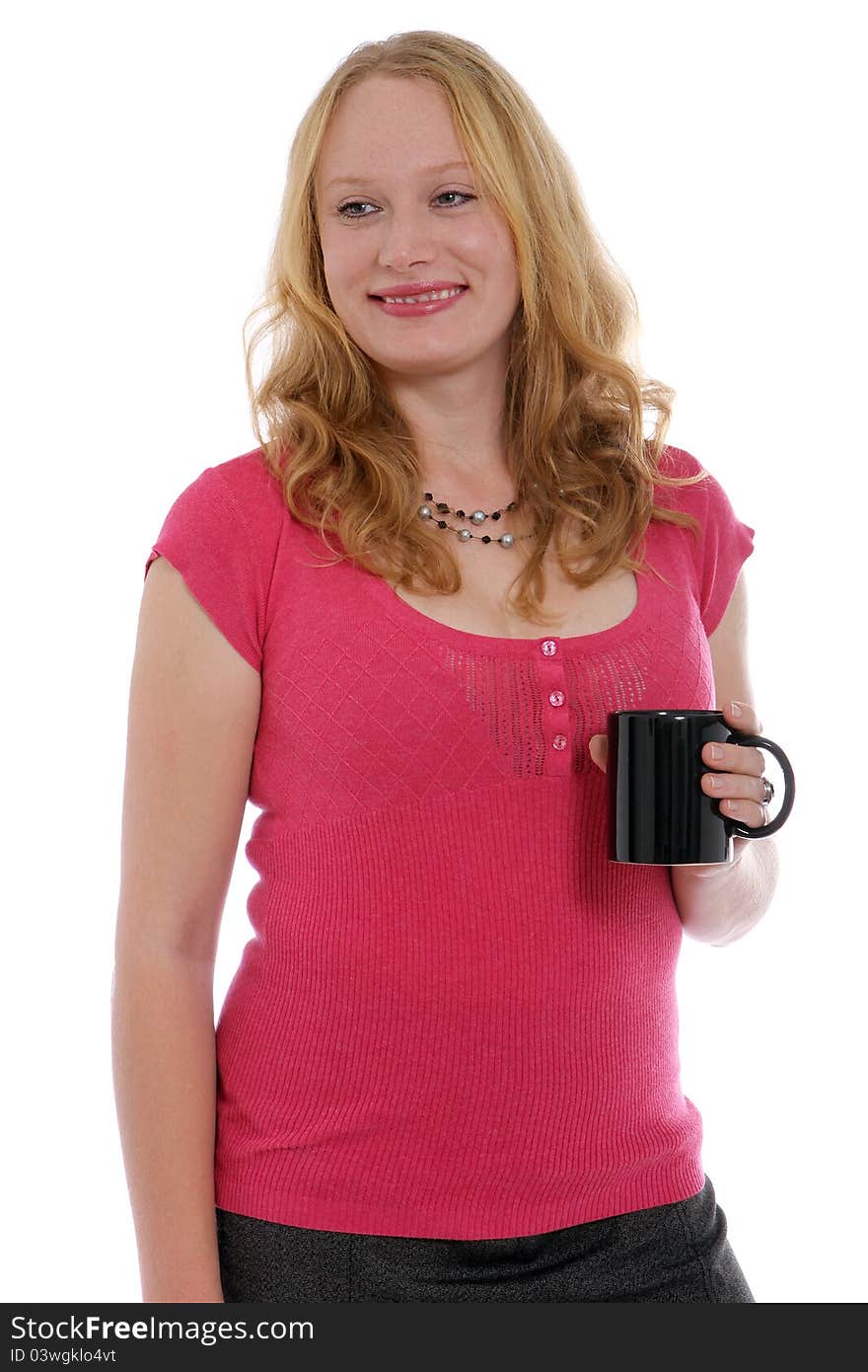 Woman having a morning coffee