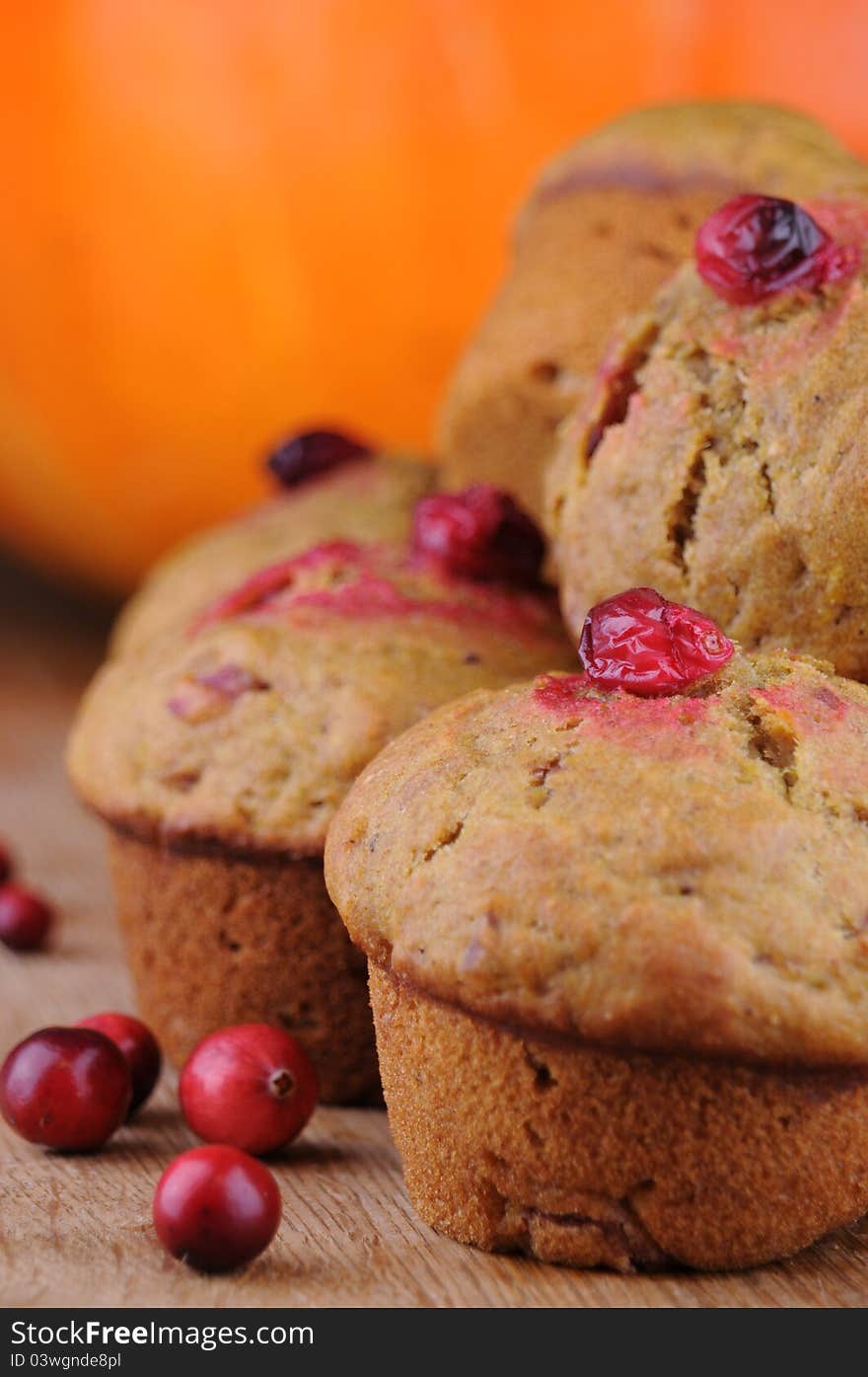 Cranberry Pumpkin Muffins