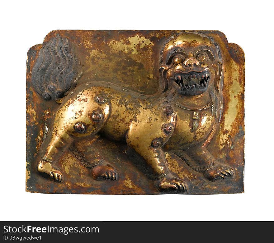 Tibet bronze works statue