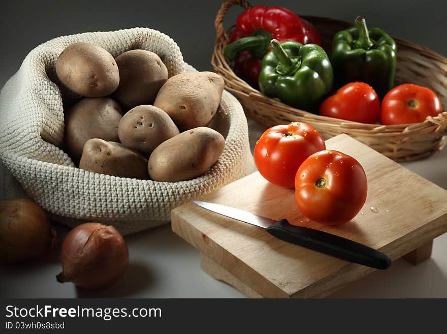 Fresh food ingredients for cooking. Fresh food ingredients for cooking