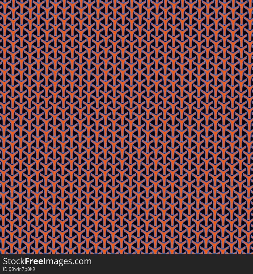 Pattern Orange Black