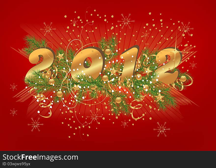 New Year Background, Cdr Vector