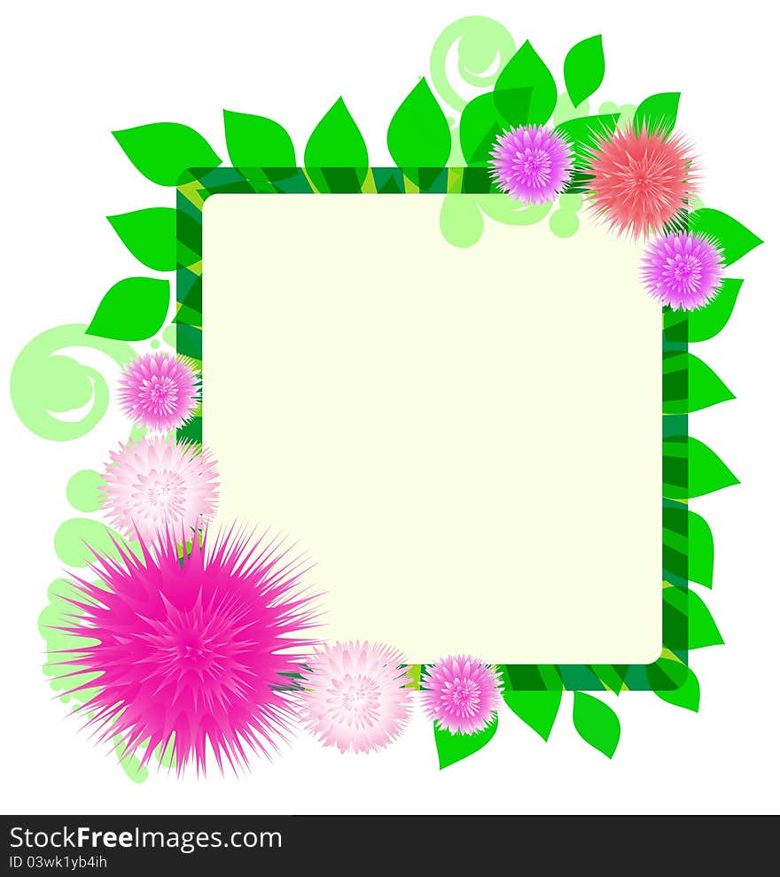 Frame With Flowers