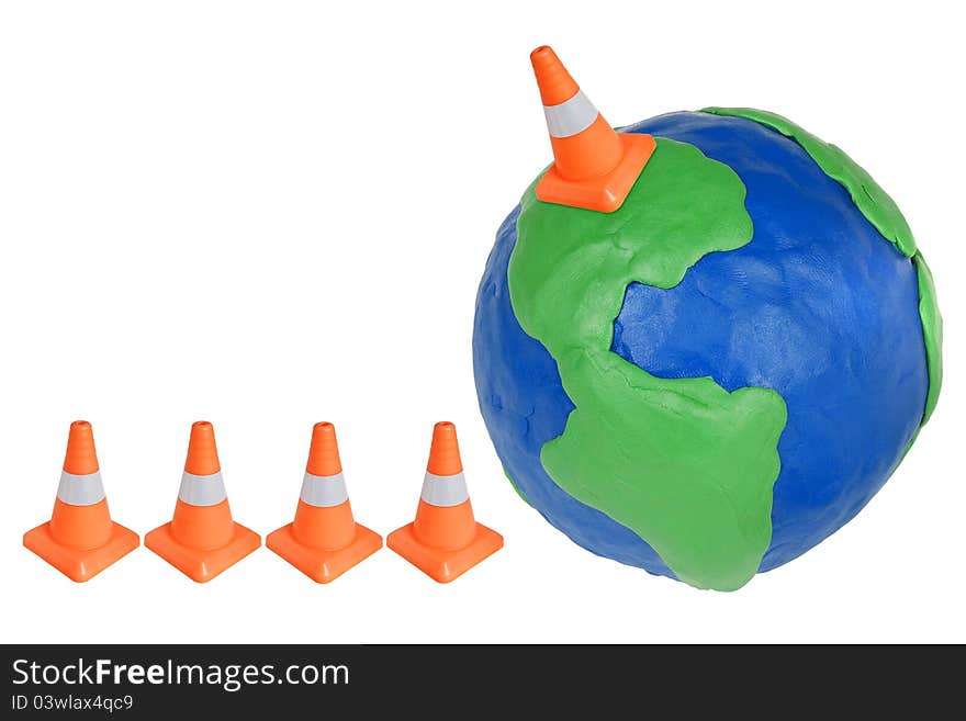 Emergency cone and globe