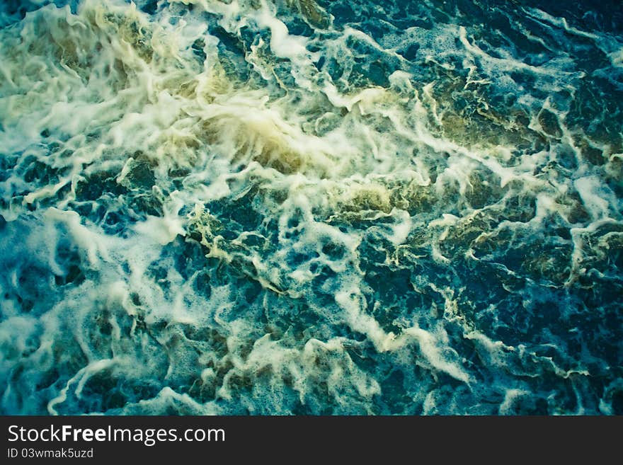 Stormy blue sea wave background. Stormy blue sea wave background