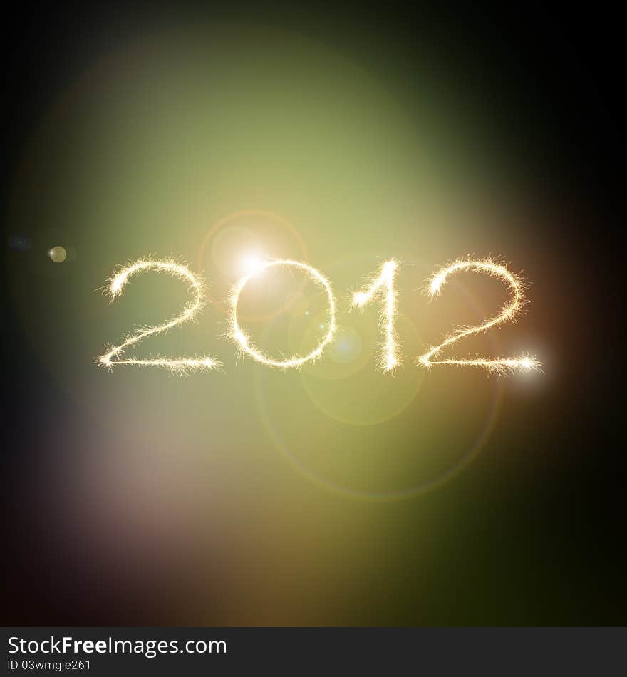 New Year 2012 in space