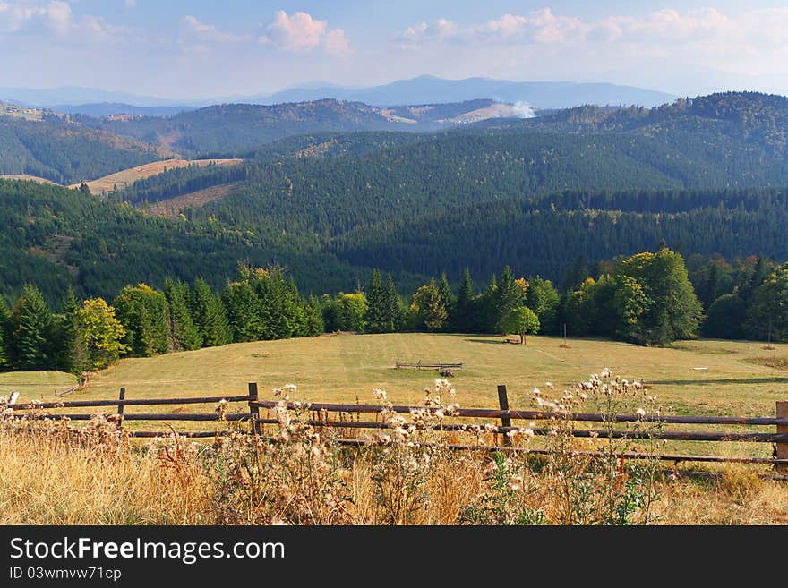 Beauty mountain with forest landscape. Beauty mountain with forest landscape