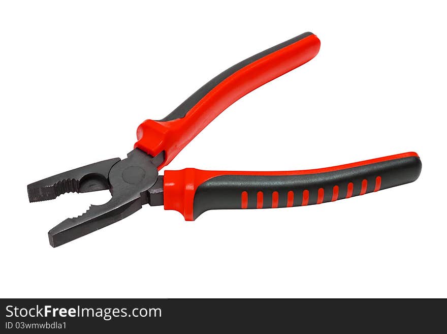 Pliers, open, isolated